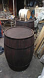 Бочка-муляж, декор — дерев'яна 200-250 літрів для декорацій. Бочка-стіл, стенд декорація. Для кафе, бару., фото 10