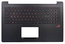 Клавіатура для ноутбука Asus ROG N501J N501JW N501JM UX501J UX501JM UX501JW чорна + передня панель Original