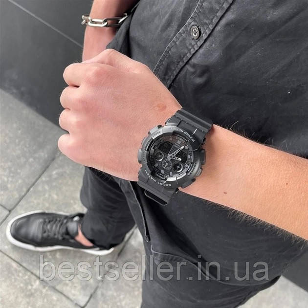 Годинник SKMEI 1832 BLACK 5 ATM (МОЖНО ПЛАВАТИ!) У стилі CASIO G-SHOCK GA100