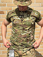 Футболка ЗСУ мультикам Військова тактична футболка вологовідвідна CoolMax