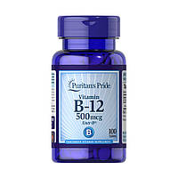 Витамины и минералы Puritan's Pride Vitamin B-12 500 mcg, 100 таблеток