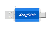 Флеш-накопитель USB A + USB type-C Xraydisk 64GB