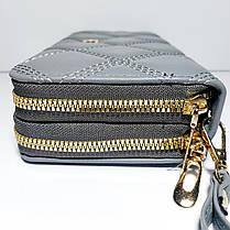 Жіночий гаманець на дві блискавки 3226, фото 4