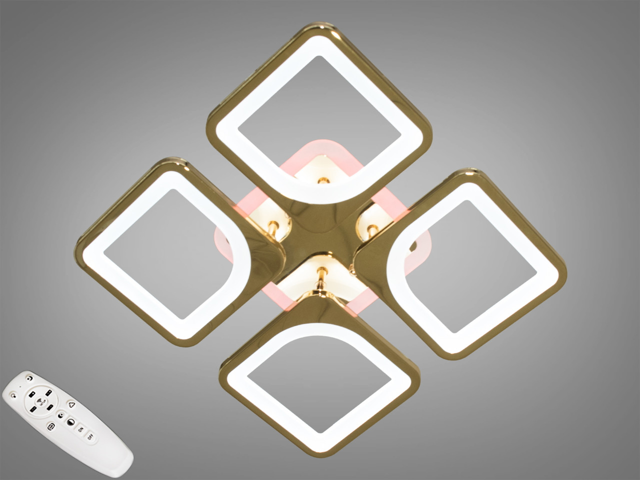 Люстри світлодіодні Diasha S8060/4G LED 3color dimmer, фото 1