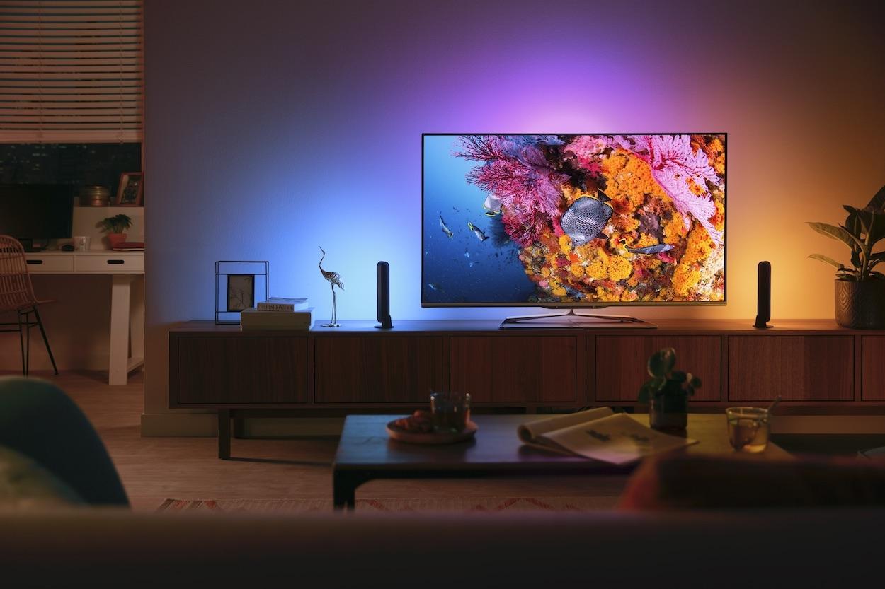 Philips Hue Панель освещения умная Play, RGB, ZigBee, диммирование, базовый комплект, блок питания, 2шт, - фото 6 - id-p1881553820