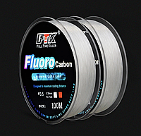 Леска Fluoro Carbon 100м номер 6.0 0.40 милиметра 30.36LB 13.8кг Код:MS05