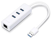 TP-Link Сетевой адаптер UE330 USB3.0 to GE 3xUSB3.0 HUB Baumarpro - Твой Выбор