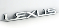 Эмблема надпись задняя LEXUS на багажник для Lexus 165х21 металл