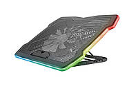 Trust Подставка для ноутбука GXT 1126 Aura (17") RGB Black Baumarpro - Твой Выбор