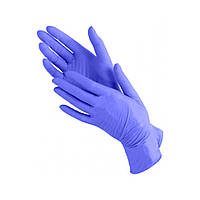 Перчатки нитриловые неопудренные фиолетовые S Nitrylex, 200 шт