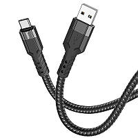 Кабель USB - Type-C HOCO U110 1.2 метра 3А Black (99150)