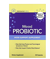 InnovixLabs, Mood Probiotic, Mood Support Supplement, 60 капсул