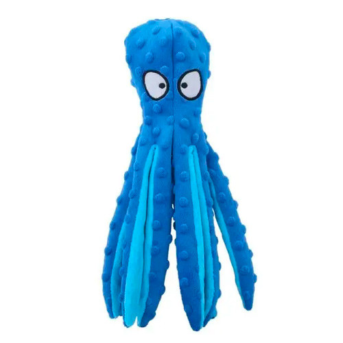 Іграшка плюшева з пищалкою для собак, Восьминіг, 32см, кольори, фото 1