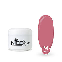 Рідкий гель Liquid gel Nature Silk № 5 Nice for you Пильна троянда 30 г