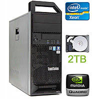 Робоча станція Lenovo S30 Tower /Xeon E5-1650 6 ядер 3.2GHz/64GB DDR3/2000 GB HDD/Quadro 2000 1GB/610W