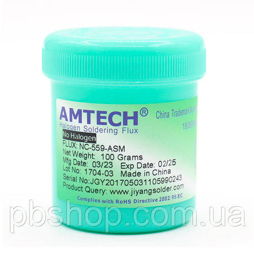 Флюс для BGA AMTECH NC-559-ASM China безвідмивний, 100г
