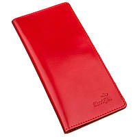 Вертикальное портмоне SHVIGEL 13990 Красное стильный кошелек бумажник для женщин