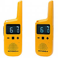 Рация Motorola Talkabout T72 Twin Pack & Chgr WE (0,5W, PMR446, 446 MHz, до 8км, 16кан., АКБ), 2шт, оранж