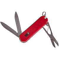 Нож складной, мультитул SKIF Plus Trinket (60мм, 6 функций), красный