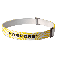 Повязка для крепления фонаря на голову Nitecore (NU серия), бело-желтая