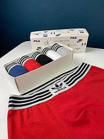 Труси-боксери хлопцю на літо Адідас у наборі 4 шт. Чоловічі труси на кожен день Adidas ReLuxe.