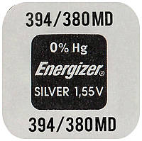 Батарейка серебрянно-цинковая Energizer 394/380MD, 1.55V, блистер 1шт