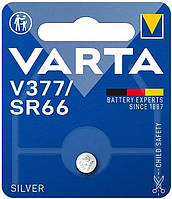 Батарейка часовая серебрянно-цинковая Varta 377 SR626SW (G4,376), 1.55V, блистер