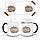 Кружка-хамелеон Кіт Пушин (Pusheen Cat) 330 мл, Чашка з принтом, фото 4