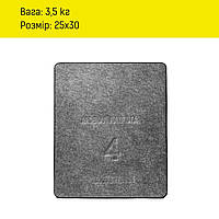 Бронепластина без зрізаних кутів 4 класу захисту «Полегшена БЗ»