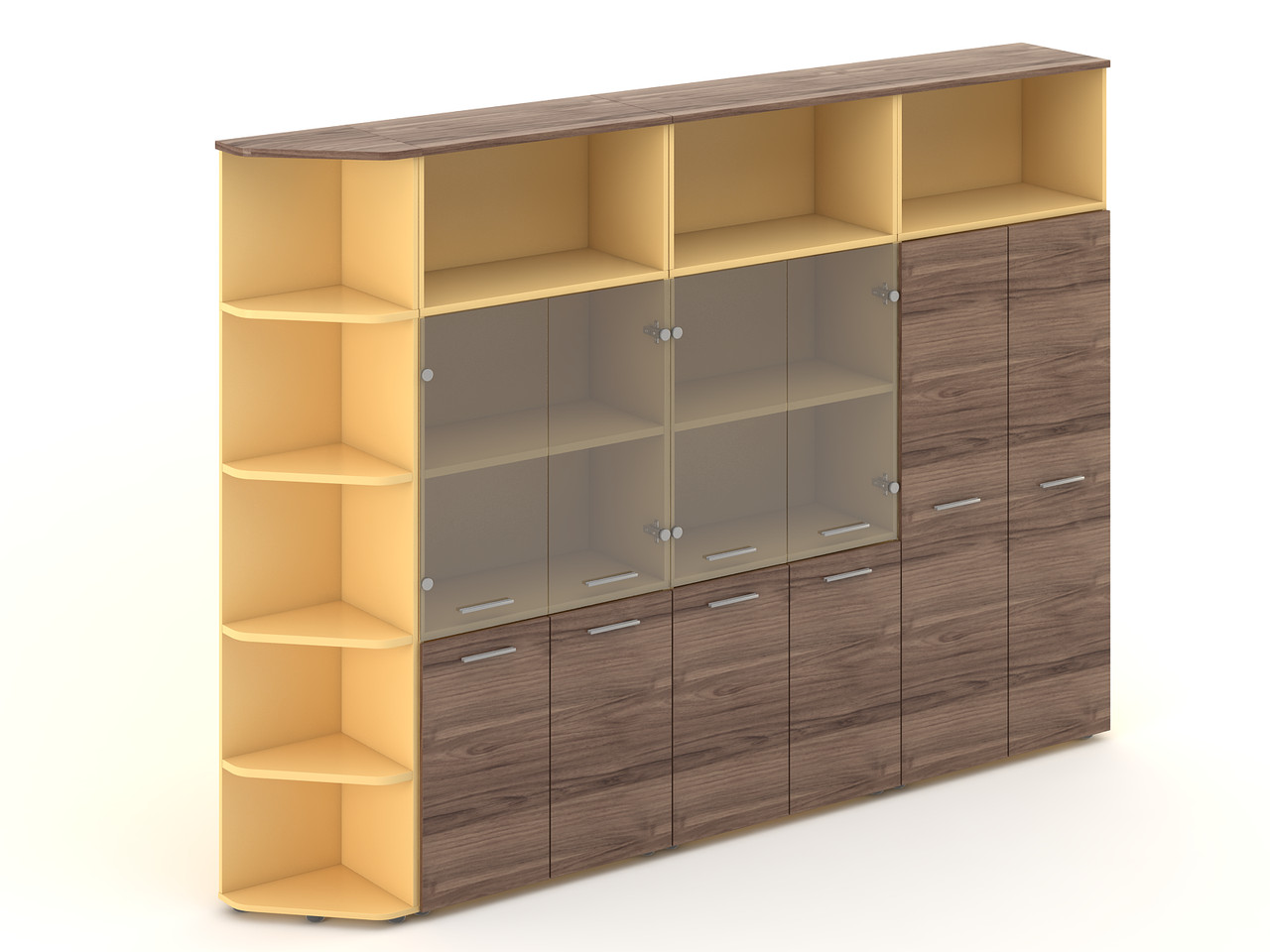 Комплект офісних шаф Прайм композиція №29 ширина 2800 мм (MConcept-ТМ)