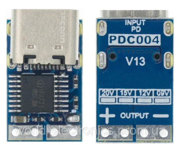 USB PD триггер. Выход 12VDC. - фото 1 - id-p1881730885