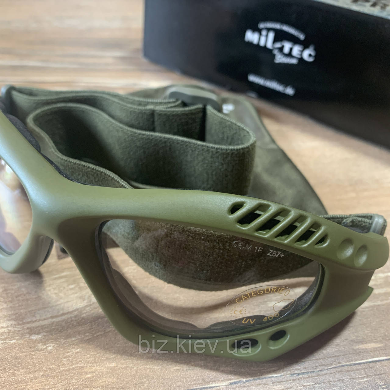 Тактичні окуляри Mil-Tec Commando Goggles Air Pro Clear олива