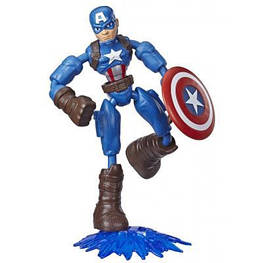 Фігурка для геймерів Hasbro Avengers Bend and flex Капітан Америка 15 см (E7377_E7869)