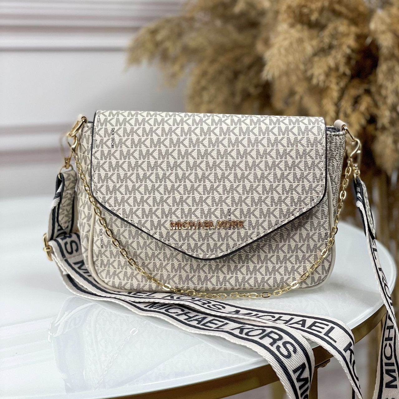 Купить Сумка в стиле Майкл Корс / Michael Kors молочная, цена 651.20 ...