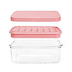 Форма для льоду з контейнером та щипцями, 23x12х10см / Контейнер для заморожування / Кухонний лоток під кубики льоду, фото 3