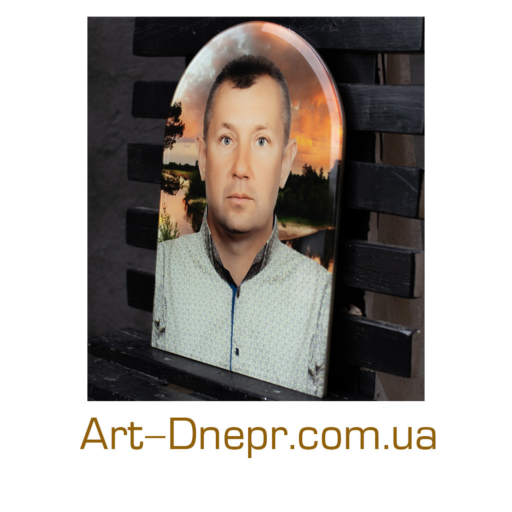 Фотоскло арка 400х500х12 мм, фото 1