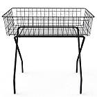 Кошик "NEVA" 900х600х850мм, збірні ноги, чорна. Промо корзина торгова металева для розпродажу, підлоговий накопичувач, фото 3