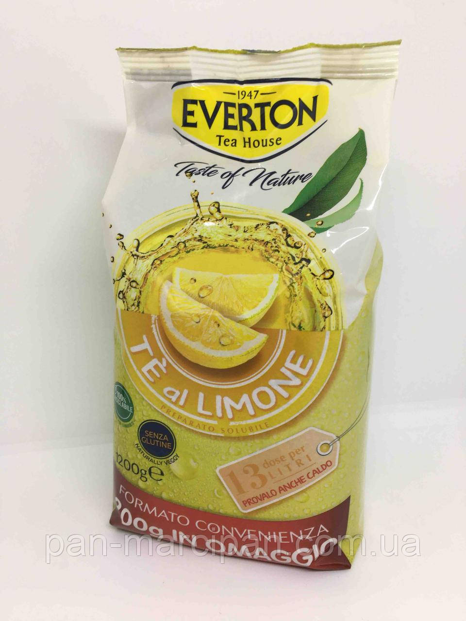 Чай розчинний Everton зі смаком лимона 1200 г Польща, фото 1