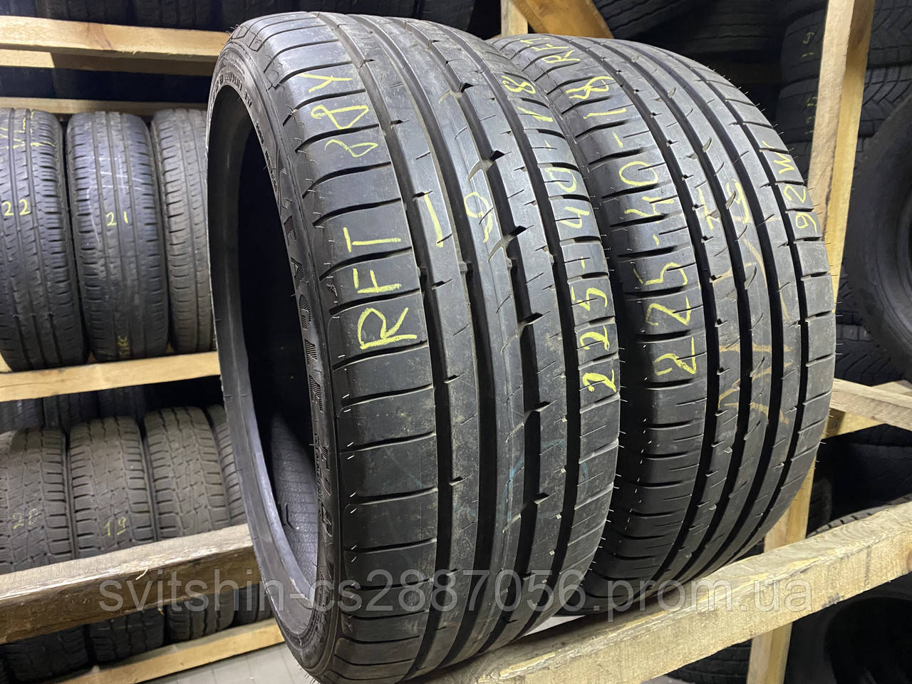 Літні шини 225/40R18 Goodyear Eagli F1 RFT 7+мм 19рік