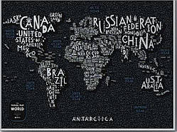 Скретч Мапа Світу LETTERS World