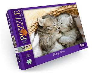 Пазли Danko Toys 500 елементів Sleeping Kittens (С500-13-04)
