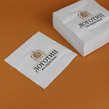 Паперові серветки з друком логотипа 40*40 см Серветки Преміум Класу для Сервіровки, фото 5