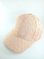Детская летняя кепка для девочки 52-54 Бейсболки для девочек кепки из гипюра женская Розовая