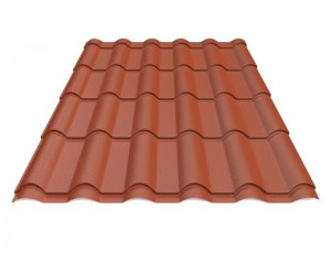 Металочерепиця Ретро ARCELOR MITTAL 0,5 mm PEMA RAL 8004
