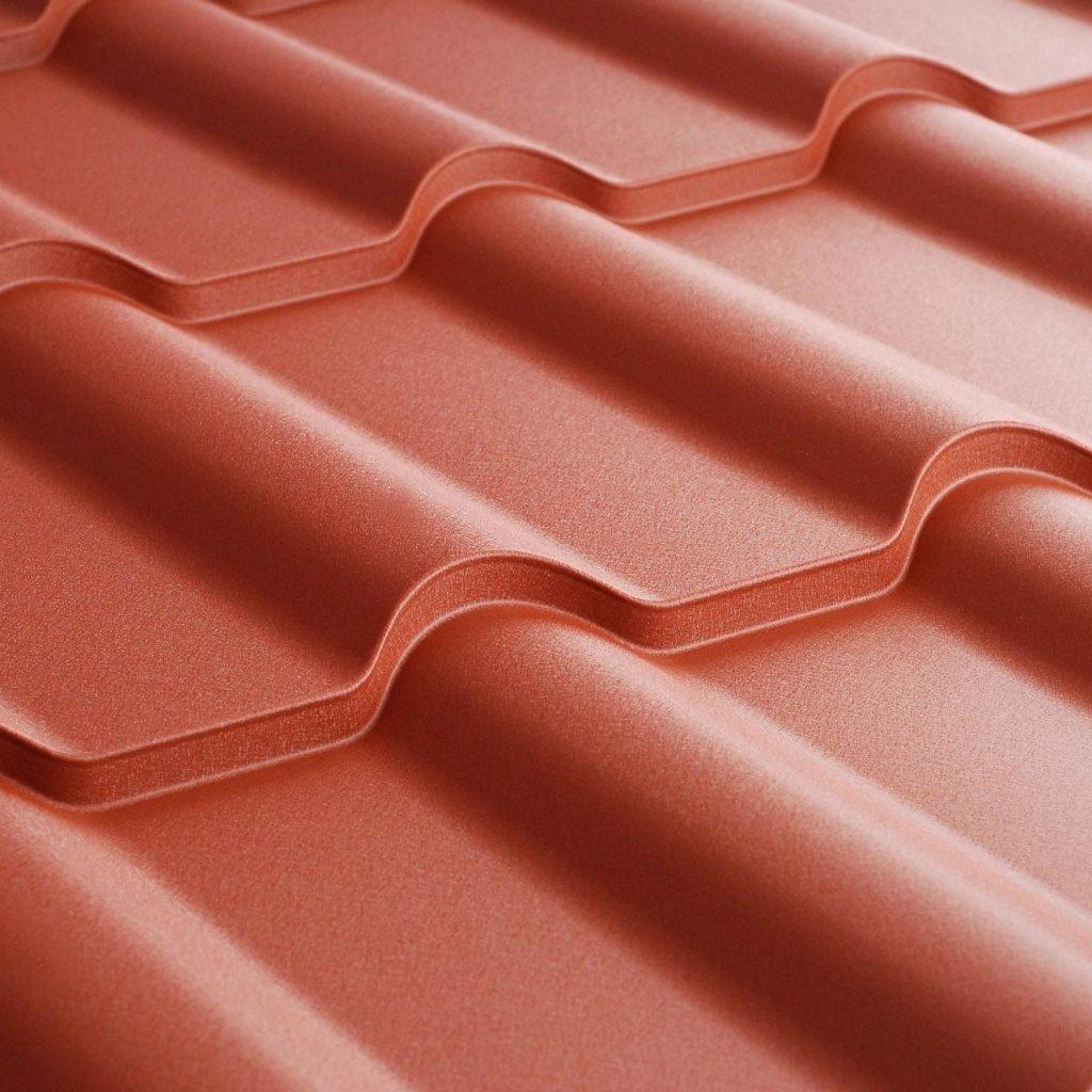 Металочерепиця Ретро Ferrogal 0,4 mm RAL 3011