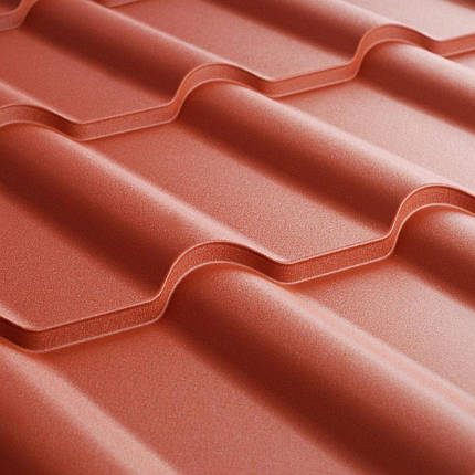 Металочерепиця Ретро U.S.Steel Словаччина 0,45 mm PEMA RAL 6005, фото 3