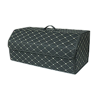 Органайзер саквояж автомобильный в багажник 54см х 32см х 30 см Белая нитка