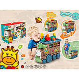 Конструктор JDLT 6060, поїзд-каталка, м'які блоки, 22 деталі, фото 3