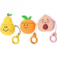 Силіконовий футляр Smile Fruits series для навушників AirPods 1/2 + кільце