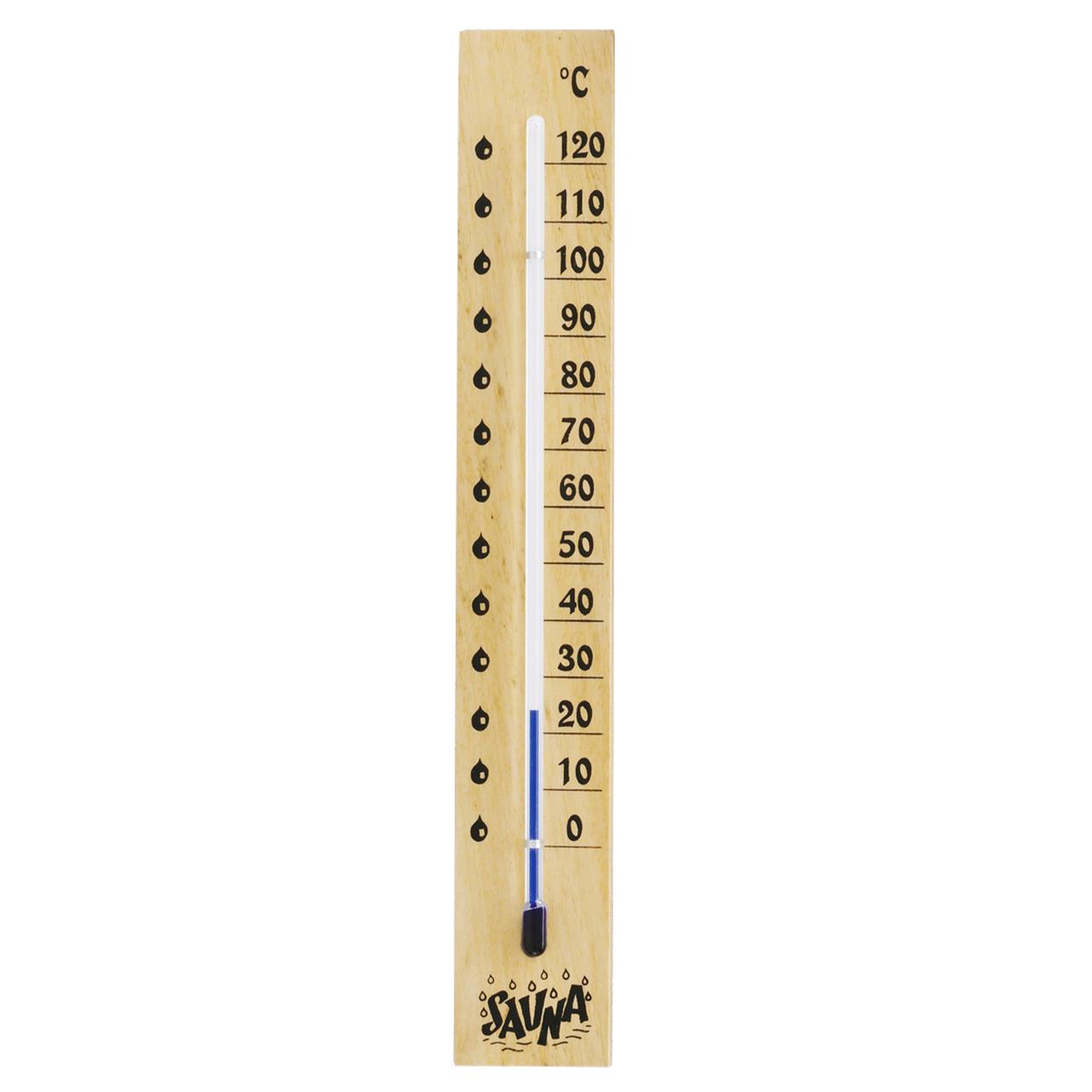 Термометр спиртовий Moller 705100 (705100) DAS302042 дерев'яний корпус з клена Для використання в сауні